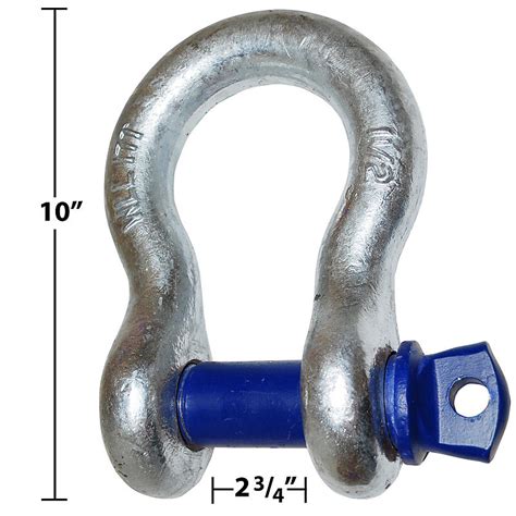 1 12 Steel 17 Ton Anchor Shackle Lodi Metals Inc