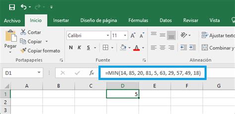 La Funci N Min En Excel Excel Total