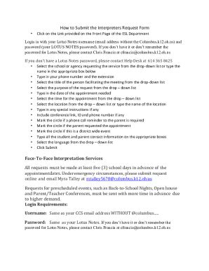Fillable Online How To Submit The Interpreters Request Form Fax Email