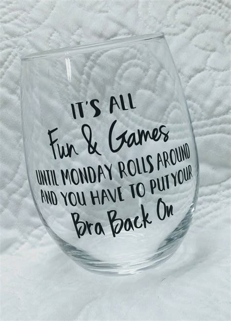 Wine Glass Funny Wine Glass Stemless Wine Glass Humorous Etsy Funny