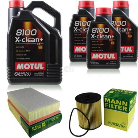 Mann Filter Inspektionspaket L Motul X Clean W F R Vw