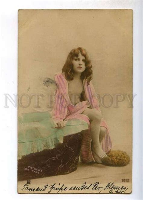 244131 NUDE Girl LONG HAIR Near BATH Vintage REUTLINGER PHOTO Topics