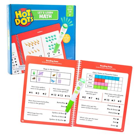Educational Insights Hot Dots Let S Learn St Grade Math Math Activity Workbook Ages