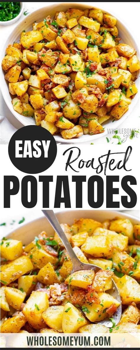 Oven Roasted Potatoes Crispy Easy Wholesome Yum