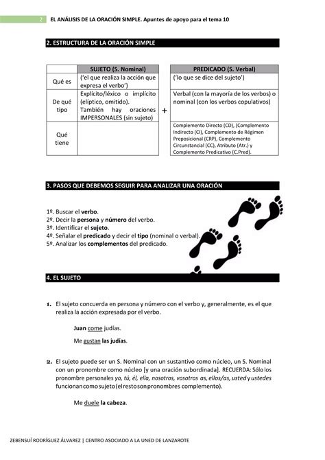 Tema10el Análisis De Oración Simple I Pdf