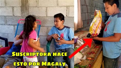 Magaly hoy amanecio de cumpleañosSuscriptora hace esto por Magaly