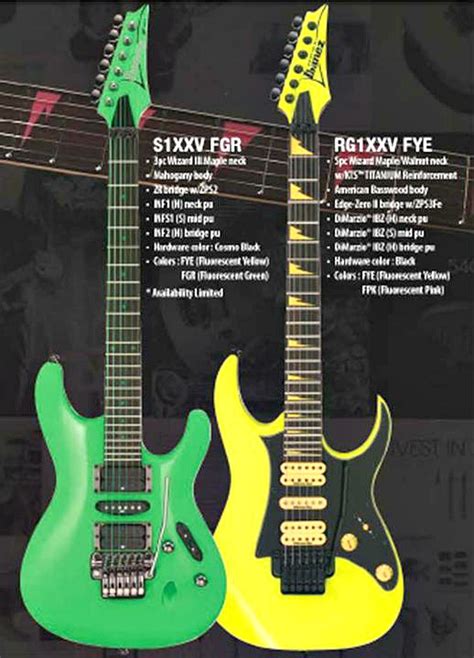 Theguitaraddict Ibanez 2012 25th Anniversary Models