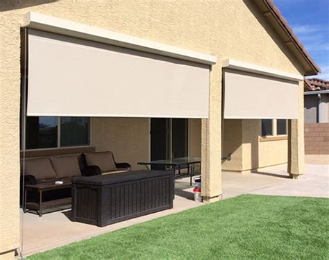 Grande Blackout Heavy Duty Outdoor Shades North Solar Screen