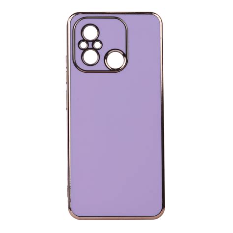 Buy Chrome Back Case For Xiaomi Redmi 12C lavender Poorvika