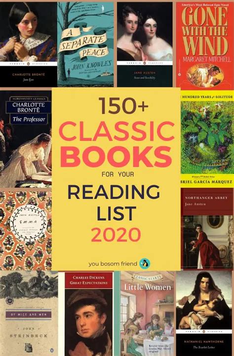 150 Must Read Classic Books For Adults Inspirational Books Classic Books Books