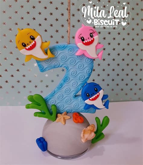 Vela De Biscuit Baby Shark Elo Produtos Especiais