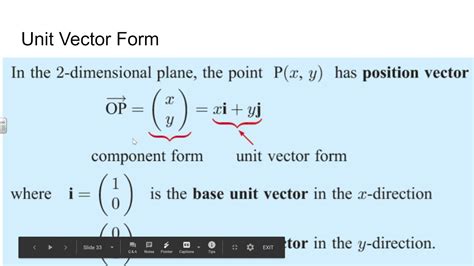 Ib Math Aa Hl 12c Vectors In A Plane Youtube