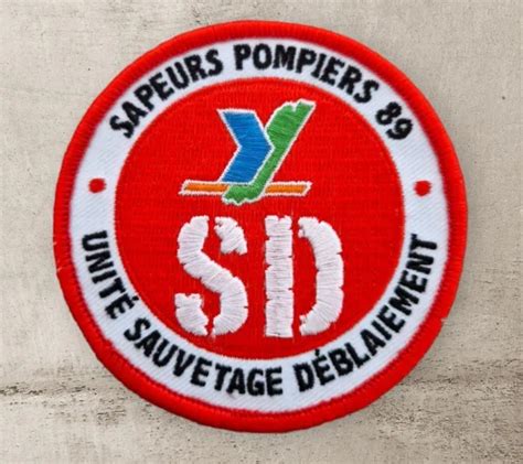 Ancien Patch Cusson Pompier Sd Usar Sdis Yonne S Curit Civile