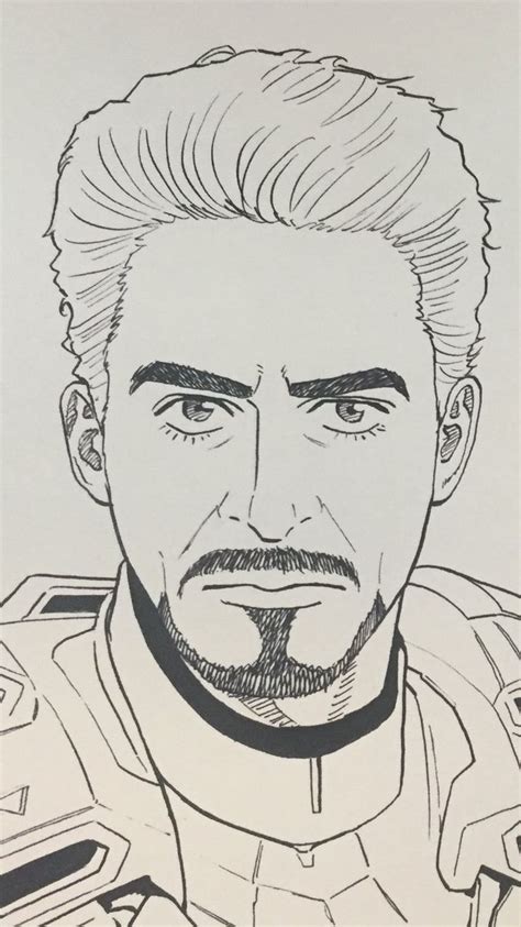 Manga Tony Stark Иллюстрации Милые рисунки Артбуки