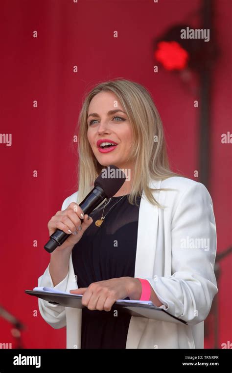 Eid celebrations in Trafalgar Square. Journalist and broadcaster Myriam Francois Stock Photo - Alamy