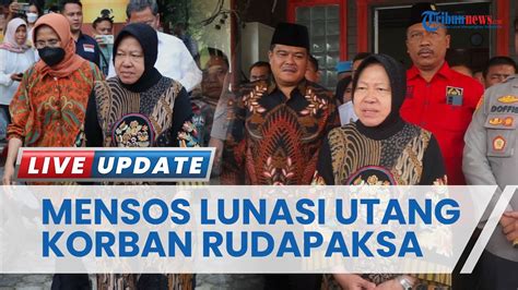 Momen Mensos Risma Peluk Korban Rudapaksa Di Lampung Tengah Janji