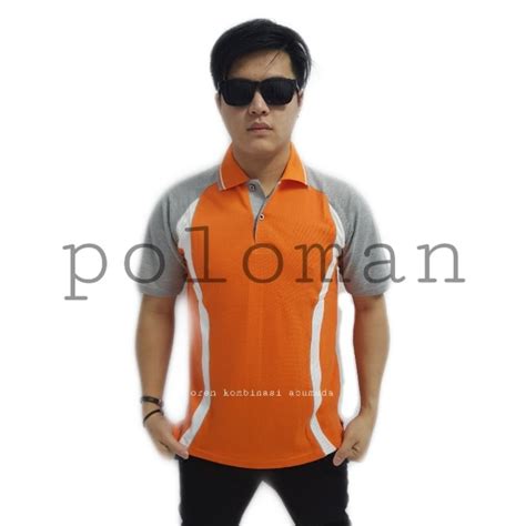 Jual Kaos Polo Tshirt Premium Kaos Polo Tshirt Kream Kombinasi Maroon