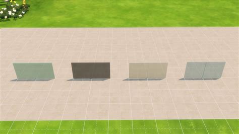 Sims 4 Glass Fence Cc