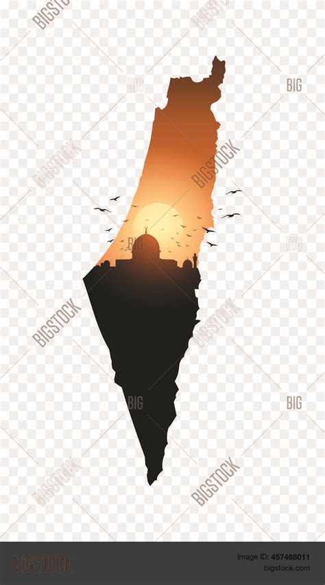 Vector Map Palestine Vector & Photo (Free Trial) | Bigstock