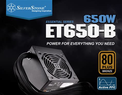 Buy SilverStone Essential Bronze 650W Power Supply SST ET650 B V1 4