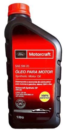 Óleo Ford Motorcraft 5W20 Sintético 1 Litro WSS M2C960 A1 API SP RC