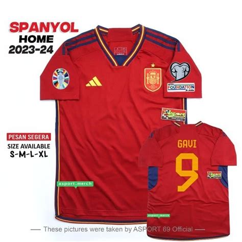 Jual Jersey Spanyol Home New Jersey Spain Shopee Indonesia