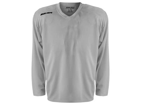 Brankářský Dres Bauer Flex Practice Hockey Jersey Silver