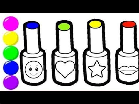 How To Draw Nail Polish L Nail Polish Drawing L Easy Drawing L Draw