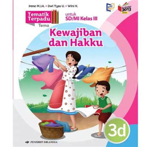 Jual Erlangga Buku Tematik Terpadu Untuk Kelas Sd Mi Jilid D