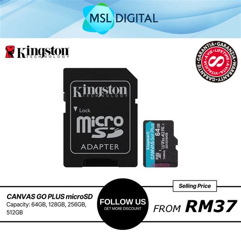 Kingston Canvas Go! Plus microSD Memory Card | Android mobile | Action ...