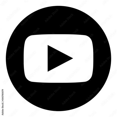 Round Youtube Vector Logo