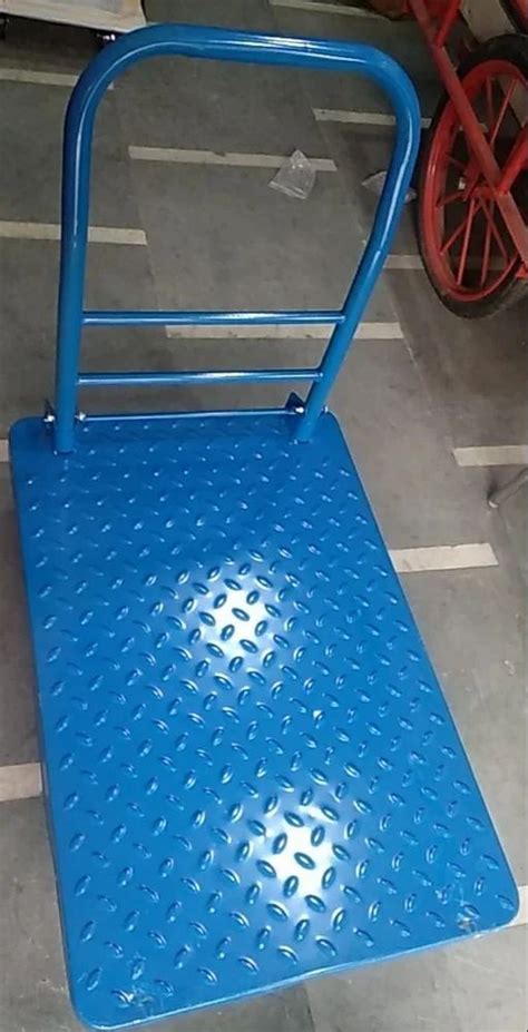 Mild Steel Ms Checker Platform Trolley Load Capacity Kg Kg In