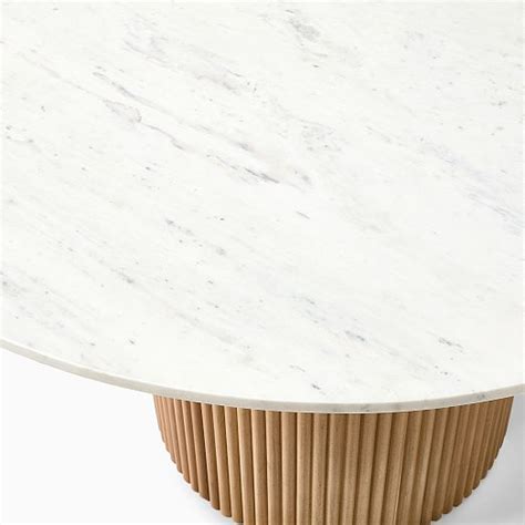 Ellington Marble Round Dining Table 48 West Elm