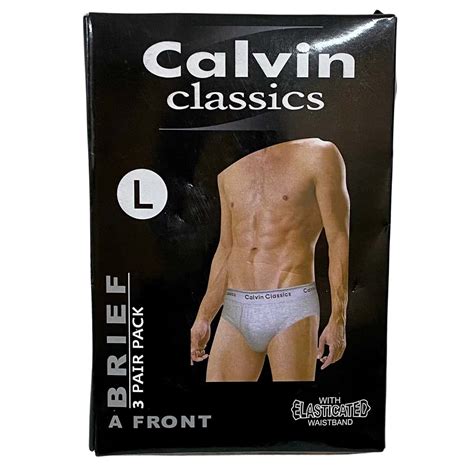 Calvin Classics 3 Pair Pack Brief Size L S