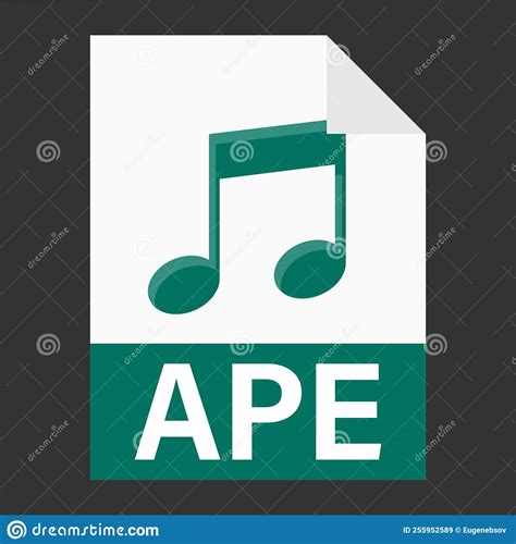 Modern Flat Design Of Ape File Icon For Web Stock Vector Illustration