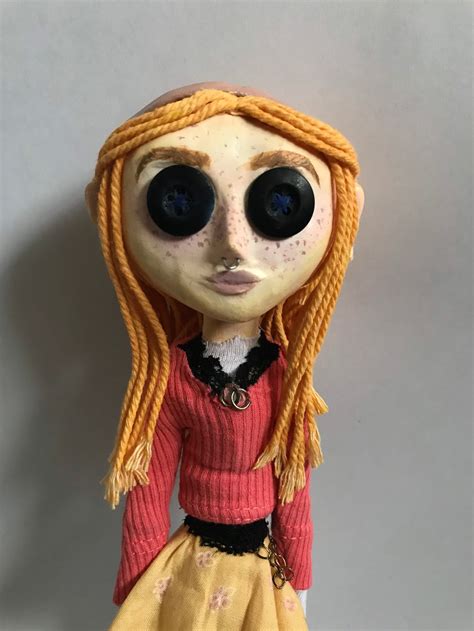 Custom Coraline Doll Handmade Doll Art Doll Textile Wire | Etsy