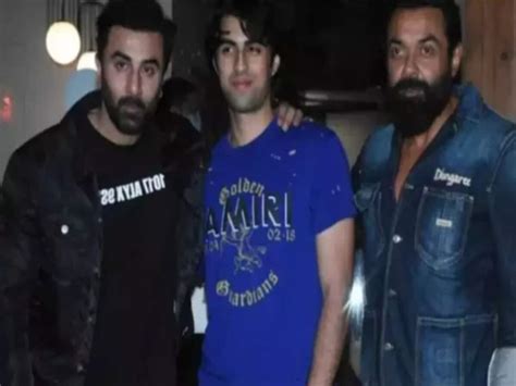 Animal Actor Ranbir Kapoor Along With Bobby Deol Son Aryaman Deol Fans