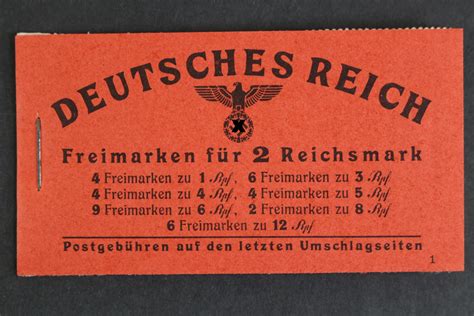 Deutsches Reich MiNr MH 48 1 Postfrisch Briefmarken Versandhandel