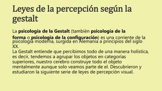 Leyes De La Gestalt PPT