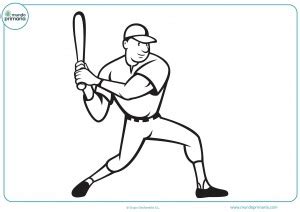 Dibujos De B Isbol Para Colorear Descargar E Imprimir