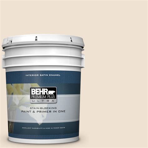 BEHR Premium Plus Ultra 5 Gal S280 1 Buckwheat Flour Satin Enamel