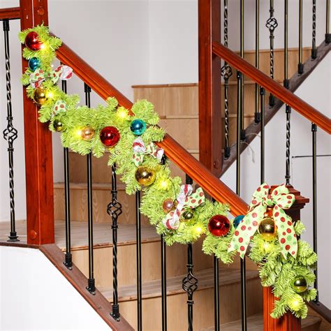 Amazon Jutom Lime Green Ornament Garland Whimsical Christmas