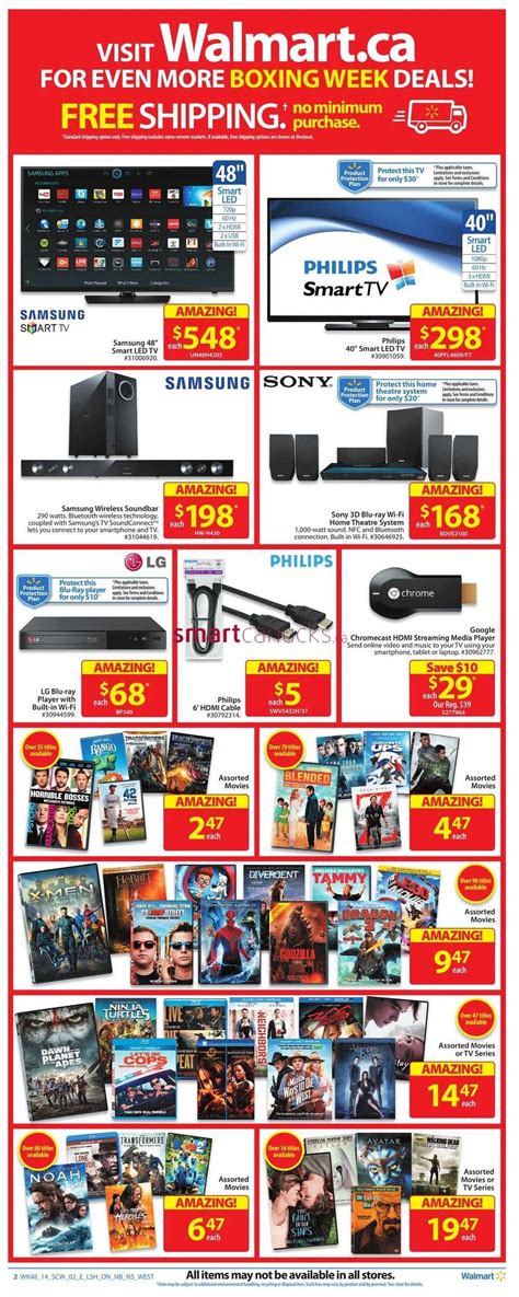 Walmart Boxing Week 2014 Flyer, Sales & Deals - Walmart Canada Boxing ...