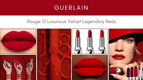 Guerlain Rouge G Luxurious Velvet Legendary Reds Lipstick Collection