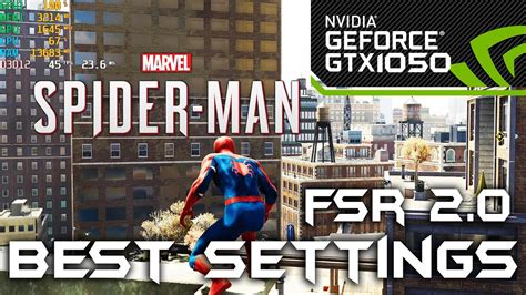 Marvel S Spiderman Remastered GTX 1050 FSR 2 0 BEST OPTIMIZED