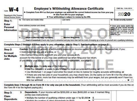 Federal W 4 Form Printable - Printable Forms Free Online