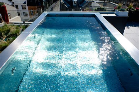 Piscine Inox Hors Sol Sur Terrasse Contemporary Swimming Pool Hot