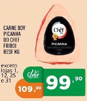 Carne Bov Picanha Do Chef Friboi Resf 1kg Oferta Na Supermercados Pague