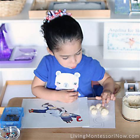 Montessori Inspired Playdough Math Activities For Winter {free