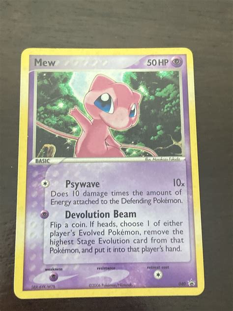 Mew 040 Black Star Promo Holo Rare Pokémon Card Values Mavin